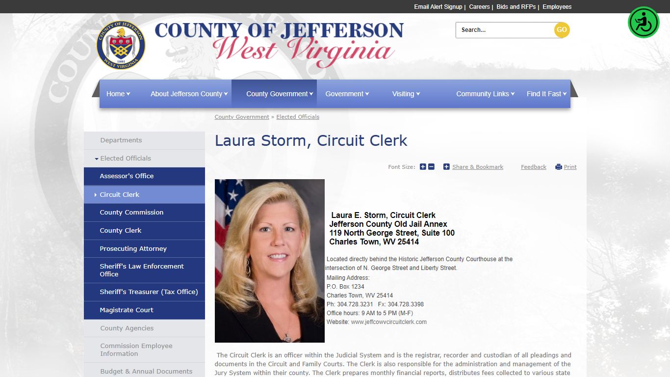 Laura Storm, Circuit Clerk | Jefferson County Commission, WV
