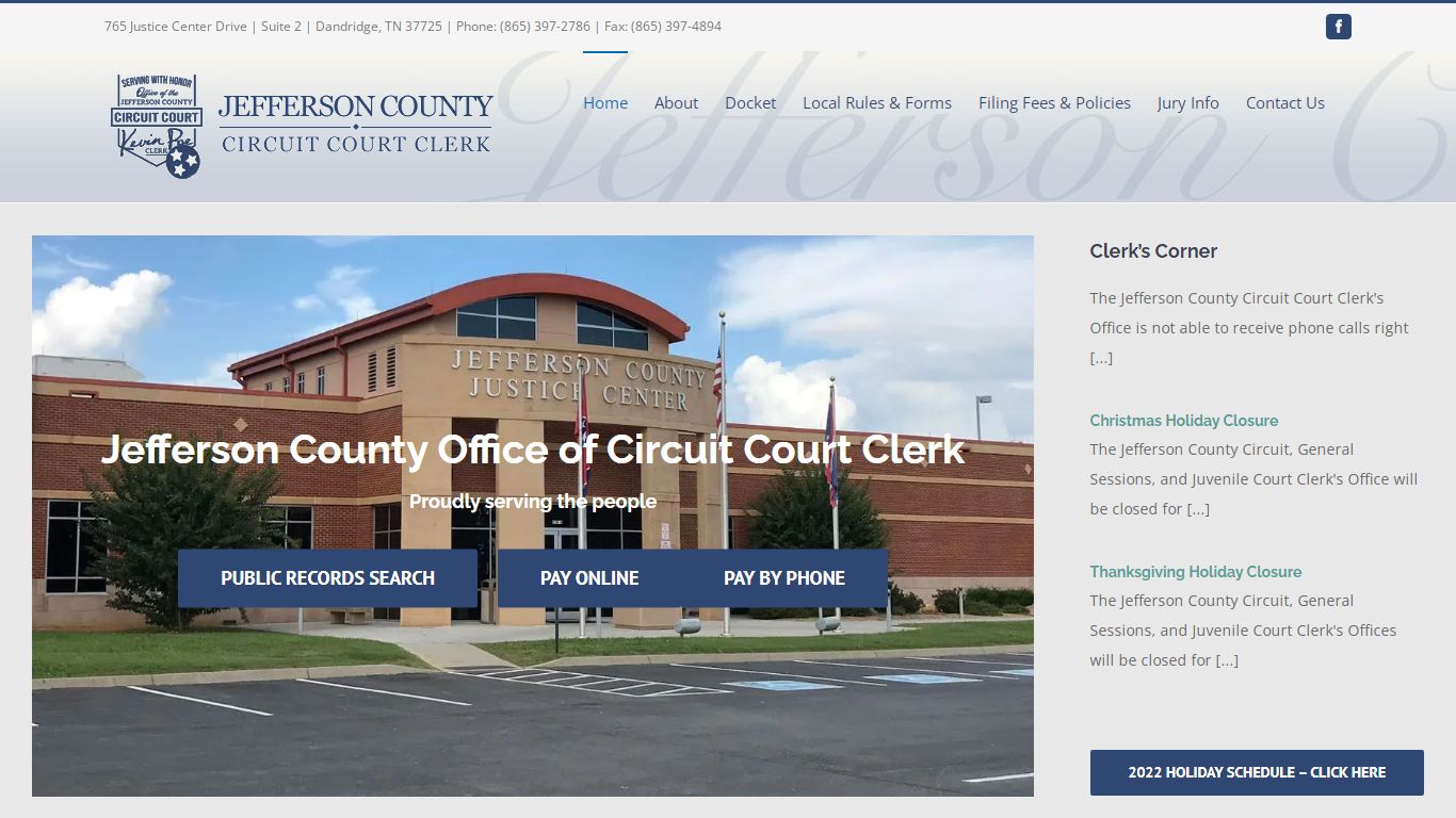 Jefferson County TN Circuit Court Clerk